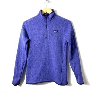 Patagonia Women’s Better Sweater 1/4 Zip Pullover Purple Small